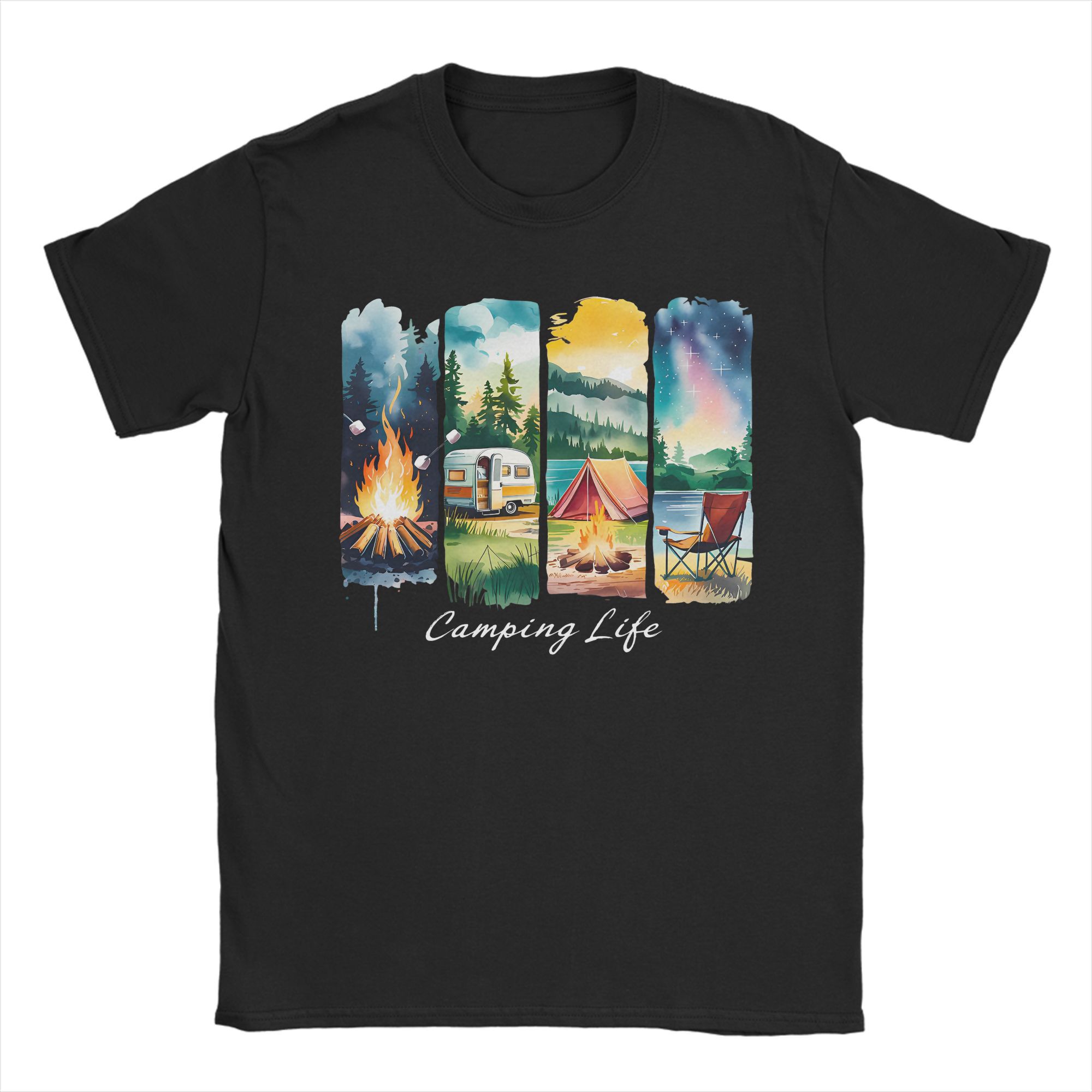 Camping vie T-Shirt RV tente f - Outdoor Adventure Rv avis et prix