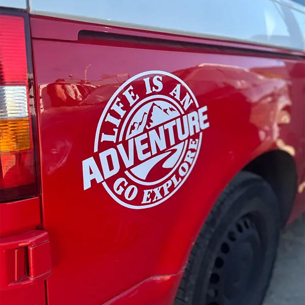 Autocollant extérieur « La vie - Outdoor Adventure Rv avis et prix
