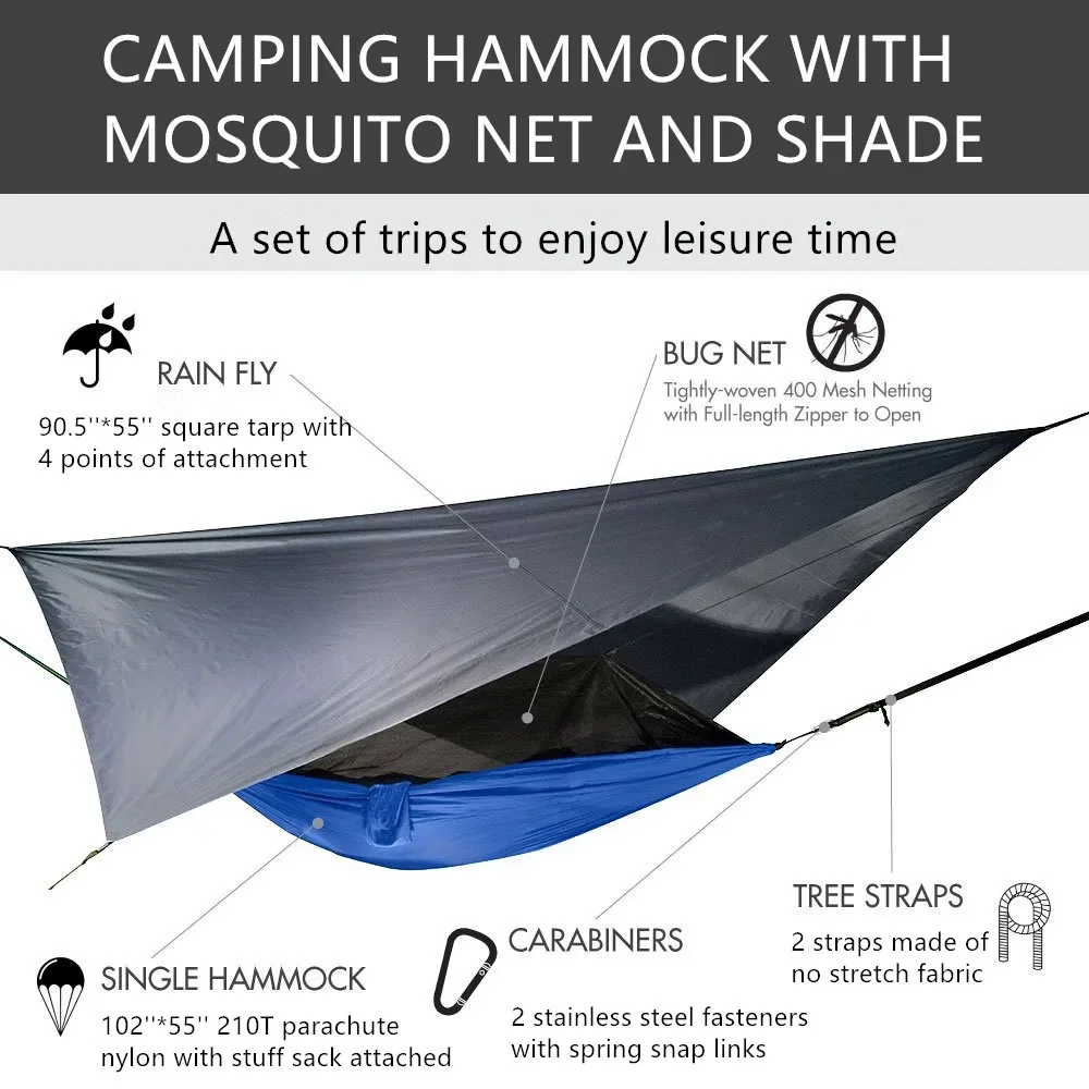 Hamac de Camping Portable lége - Hammock Rain Tarp avis et prix